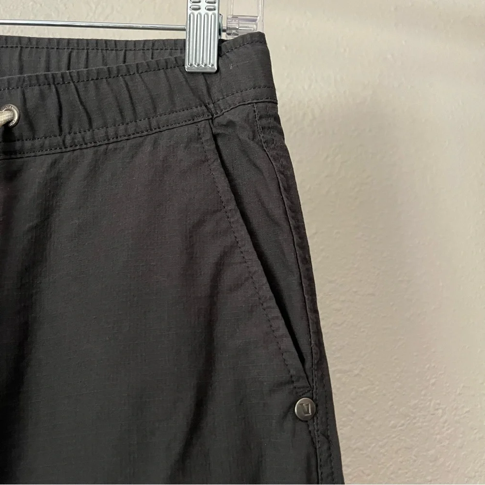 VUORI dark‎ grey athletic elastic drawstring waist slim leg cropped pants